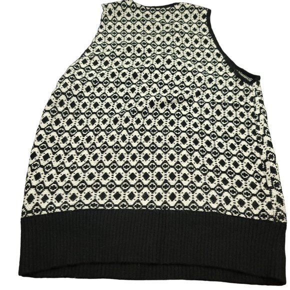 Anthropologie Maeve Womens XL Sweater 2Pc Black and White Tank and Shrug - Picture 8 of 16